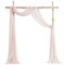 Wedding Arch Draping Fabric 2 Panels 20Ft Blush Chiffon Fabric Drapes Arbor Drapery Wedding Ceremony Reception Swag Decorations